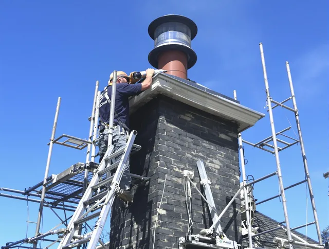 Sturdy chimney crown finished by Beverly Hills Chimney Sweep in Beverly Hills, CA