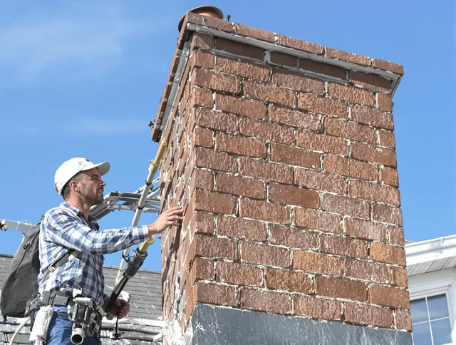 Brickwork for a chimney rebuild by Beverly Hills Chimney Sweep in Beverly Hills, CA