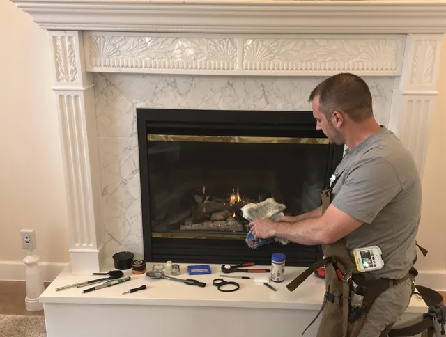 Beverly Hills Chimney Sweep performing fireplace maintenance in Beverly Hills, CA