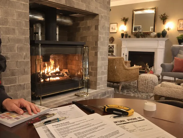 Beverly Hills Chimney Sweep verifying fireplace safety measures in Beverly Hills, CA